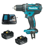 Máy khoan, vặn vít dùng pin Makita DDF482RFE (kèm 2 pin 3.0AH   sạc nhanh)