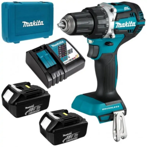 Máy khoan, vặn vít dùng pin Makita DDF484RFE (kèm 2 pin 3.0AH   sạc nhanh)