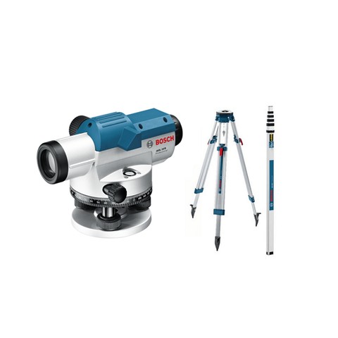 Giải pháp đo đạc chính xác tuyệt đối, kiến tạo những công trình hoàn mỹ Bộ set Bosch GOL 26 D + Chân máy thủy bình Bosch BT 160 + Cây mia Bosch GR 500