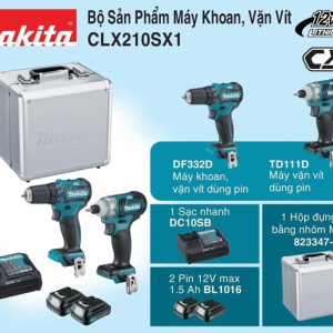Bộ sản phẩm Makita CLX210SX1 (DF332D TD111D)(12V MAX)