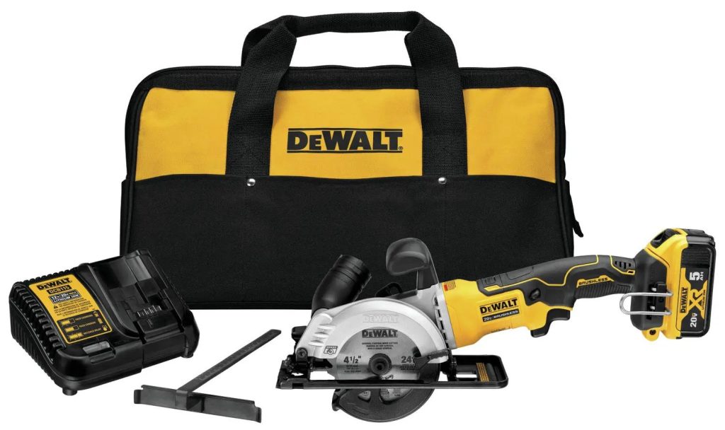 "Kẻ hủy diệt" gỗ dày, gọn nhẹ đỉnh cao cho mọi công trình Máy cưa cầm tay Dewalt DCS571P1 5Ah-18V