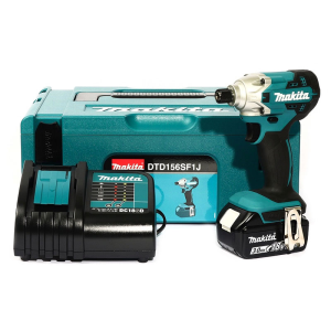 Máy bắt vít dùng pin Makita DTD156SF1J (kèm 01 pin 3.0 (BL1830B) + sạc DC18SD)
