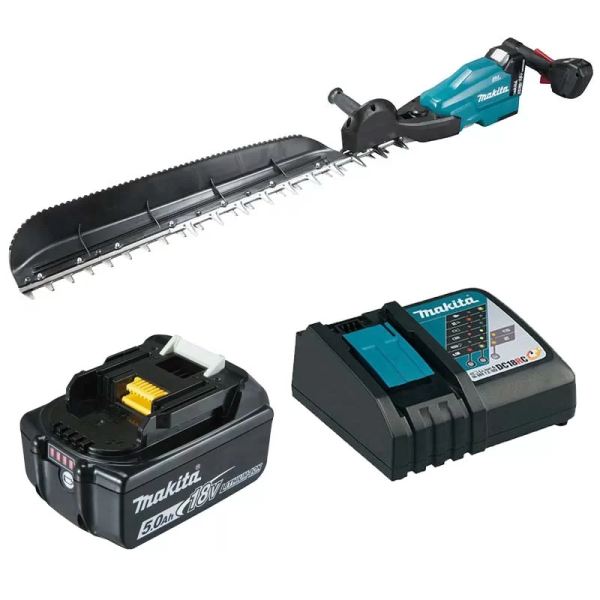 Máy tỉa hàng rào dùng pin Makita DUH754SRT (750MM/BL)(18V) (Sạc nhanh(DC18RC), pin 5.0Ah(BL1850B))