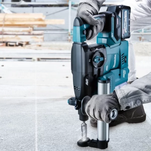 Máy khoan bê tông 3 chức năng dùng pin Makita HR008GT201 ( (kèm 02 pin 5.0 + sạc nhanh)