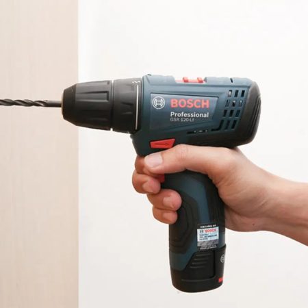 Máy khoan vặn vít dùng pin 12V Bosch GSR 120-LI GEN II (kèm bộ phụ kiện)