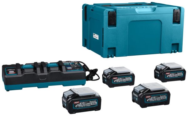 Bộ pin sạc Makita 191U28-6 (BL4040*4+DC40RB+MAKPAC)