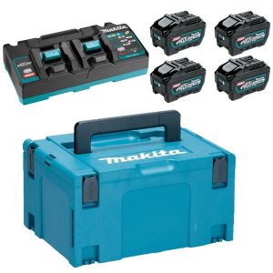 Bộ pin sạc Makita 191U42-2 (BL4050F*4+DC40RB+MAKPAC)