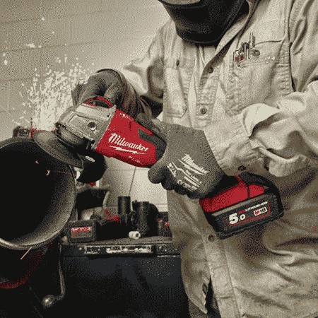 Máy mài góc Milwaukee M18 CAG100X-502 SET (2pin x 5.0Ah, 1 sạc)