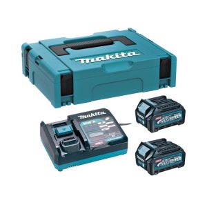 Bộ pin sạc Makita 40V 2.5AH (DC40RA + BL4025X2 + MAKPAC1) 191J81-6