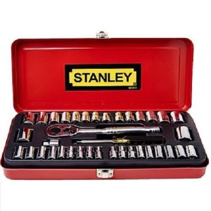 Bộ khẩu Stanley 89-518-1 37 chi tiết 1/4'' 6 Cạnh, 3/8'' 12 Cạnh, 1/4'' 6 Cạnh, 3/8 12 Cạnh