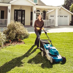 MÁY CẮT CỎ ĐẨY DÙNG PIN MAKITA DLM460PT2(BL)(18Vx2)