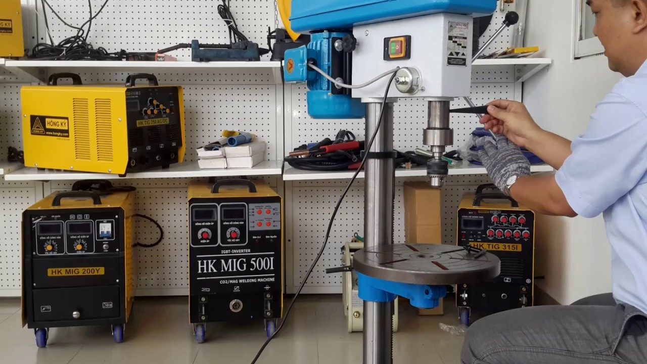 Khoan côn 1m5,tay phay,motor 1.5Hp-1pha-1400 - Hồng Ký